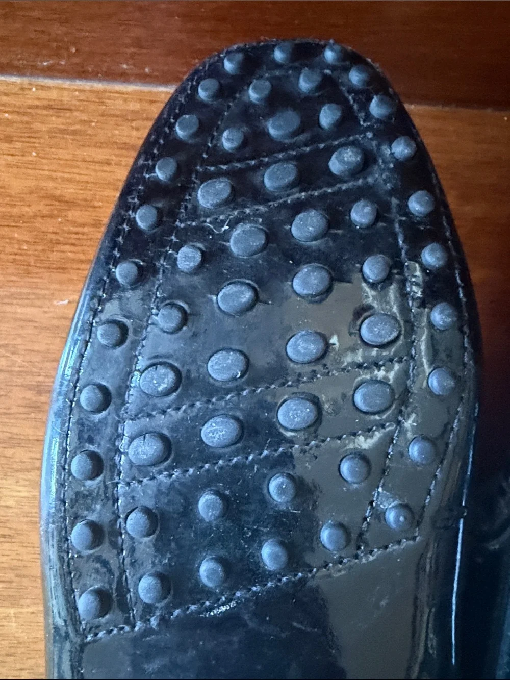 Tod's Gommino Black Patent Leather Driving Loafers